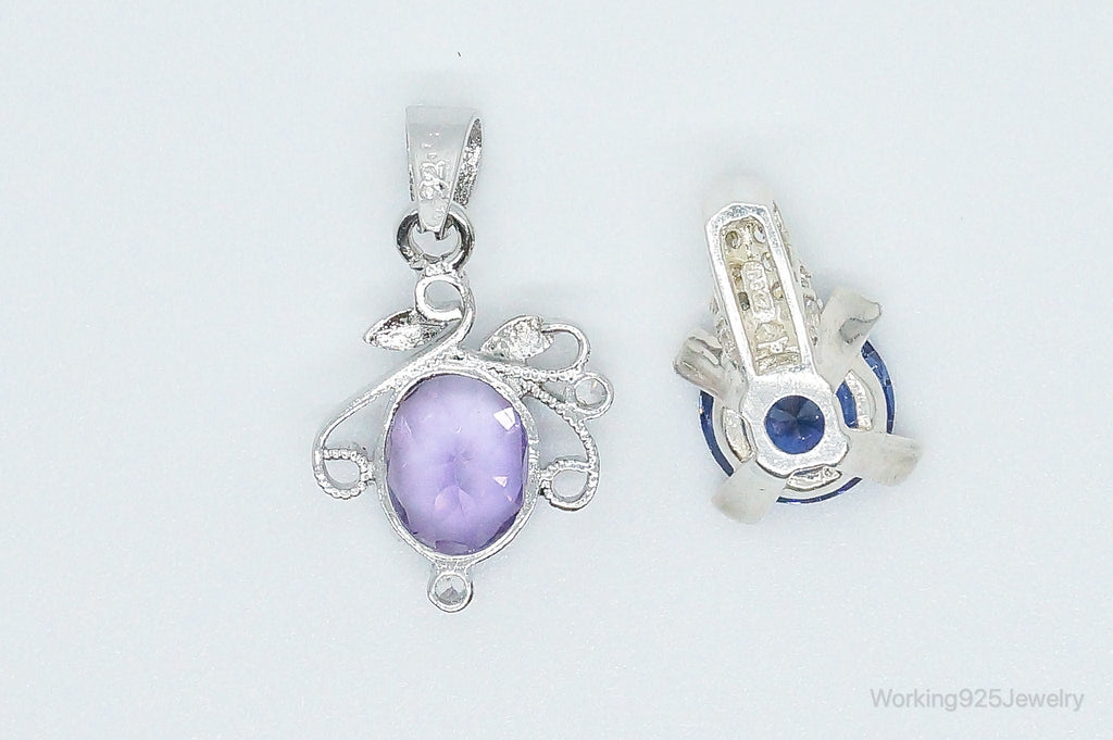 Diamonique Amethyst Cubic Zirconia Sterling Silver Necklace Pendants | Jewelry > Necklaces > Pendants | Wiccan Center