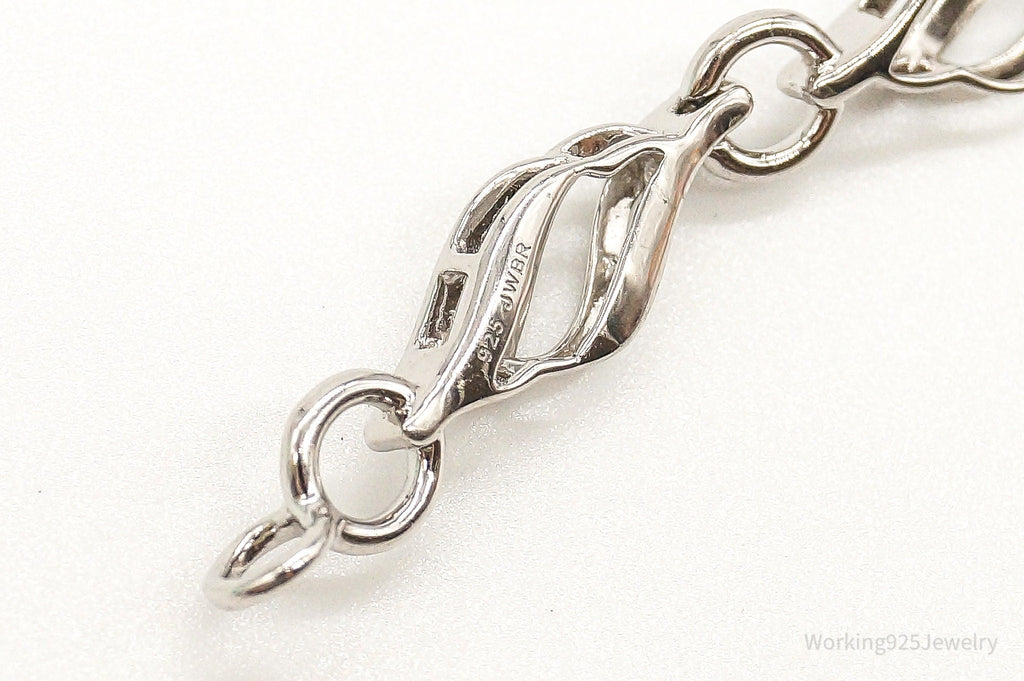 Designer JWBR Single Diamond Linked Sterling Silver Bracelet | Jewelry > Bracelets | Wiccan Center