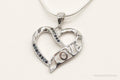 Sapphire Heart "LOVE" Sterling Silver Necklace | Jewelry > Necklaces > Pendants | Wiccan Center