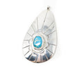 Vtg Native American Eddie Chee Turquoise Sterling Silver Necklace Pendant | Jewelry > Necklaces > Pendants | Wiccan Center