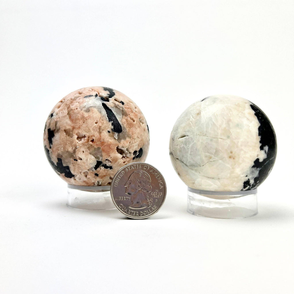 Black Tourmaline Feldspar Sphere