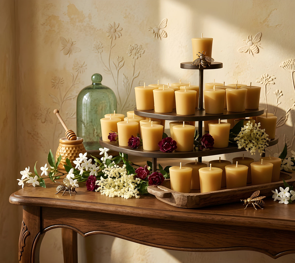 Beeswax Votives Multiple Colors & Quantities | Candles | Wiccan Center