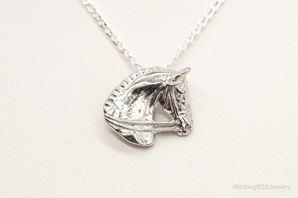 Vintage Horse Lover Sterling Silver Necklace | Jewelry > Necklaces > Pendants | Wiccan Center