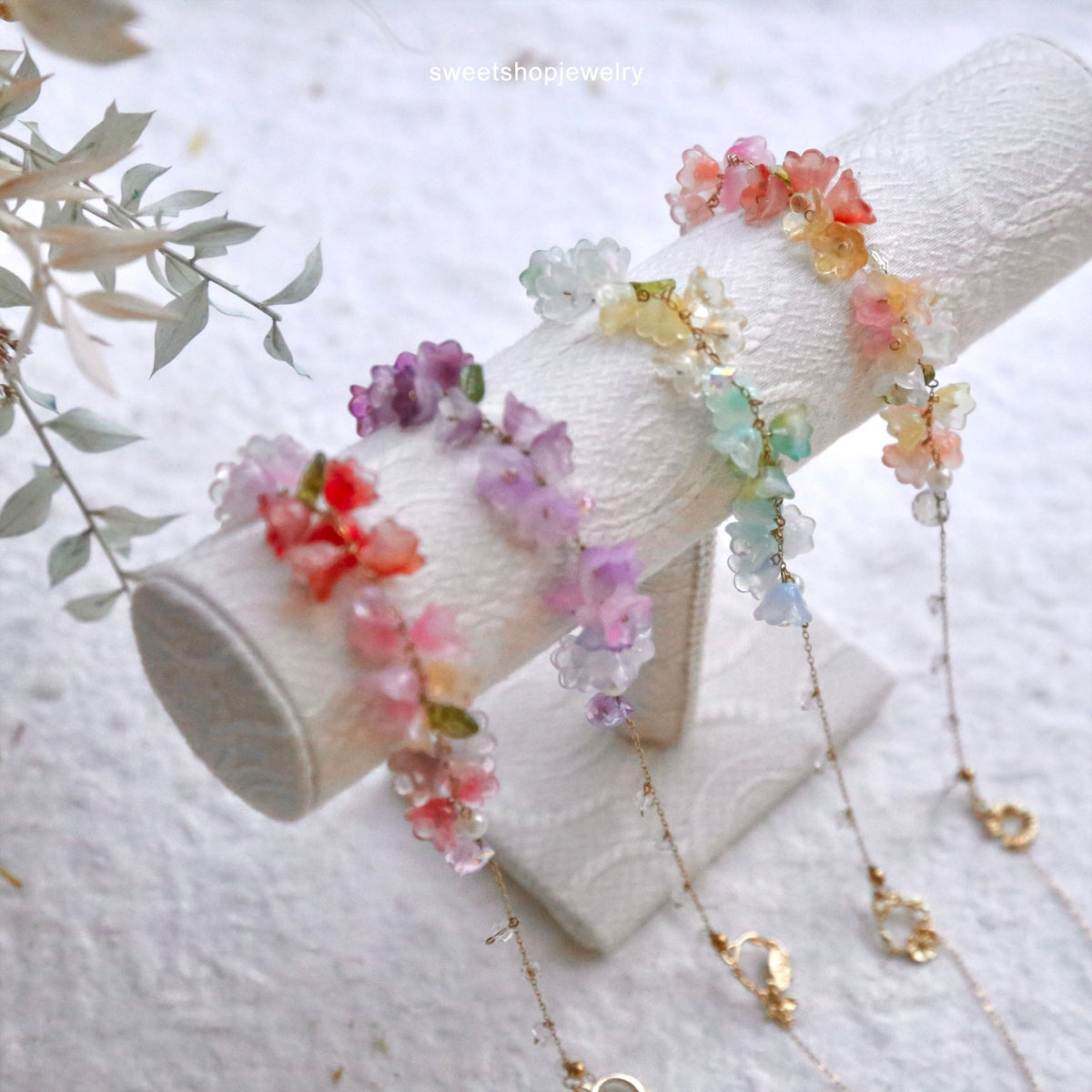 SALE - Colorful Flower Necklaces