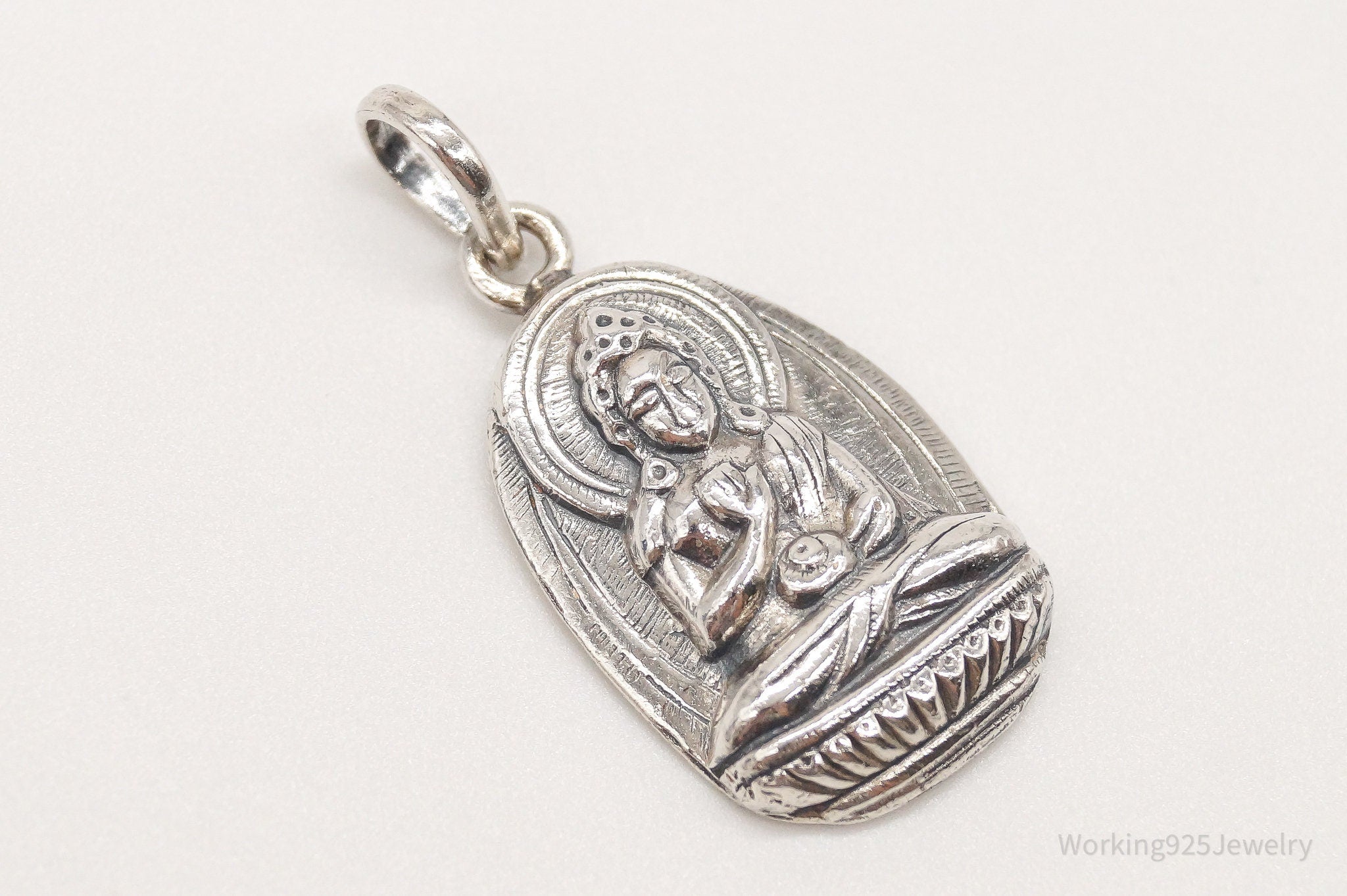 Vintage Hindu Sterling Silver Necklace Pendant | Jewelry > Necklaces > Pendants | Wiccan Center