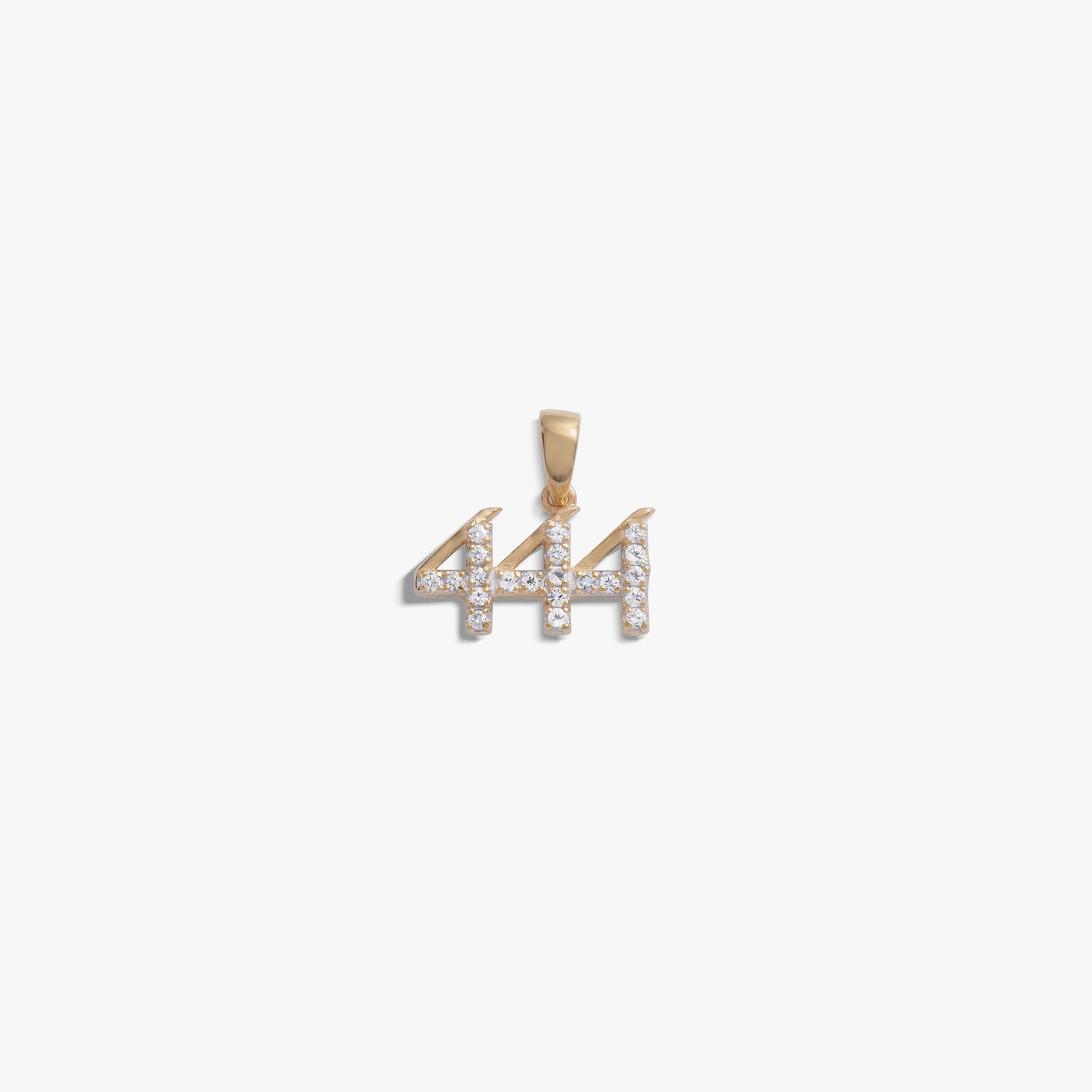 444 Sapphire Angel Number Amulet