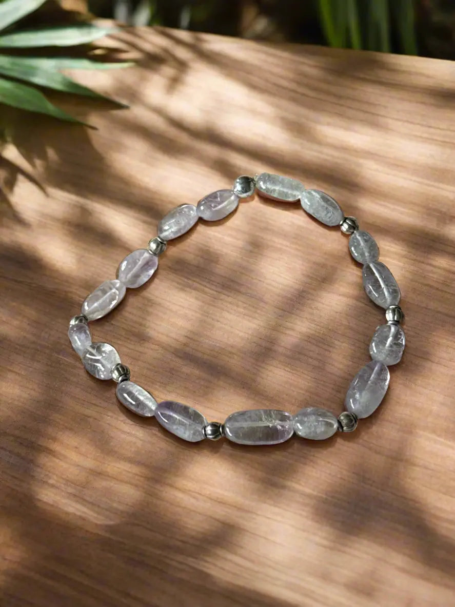 Natural Amethyst Pebble Bracelet