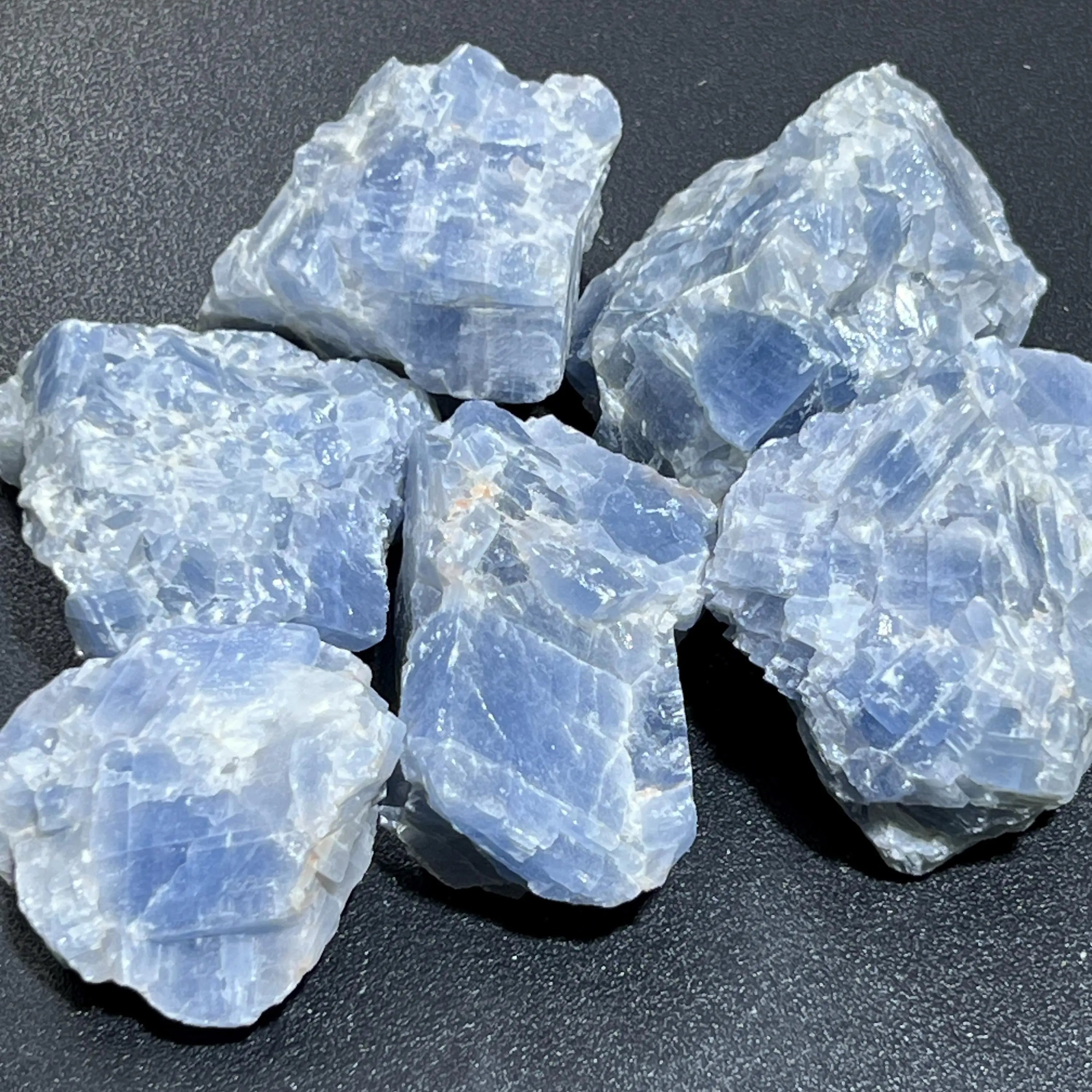 Blue Calcite Crystal Rough Raw Stones (By The Piece or Pound) Wholesale | Home & Living > Home Decor > Home Accents > Rocks & Geodes | Wiccan Center