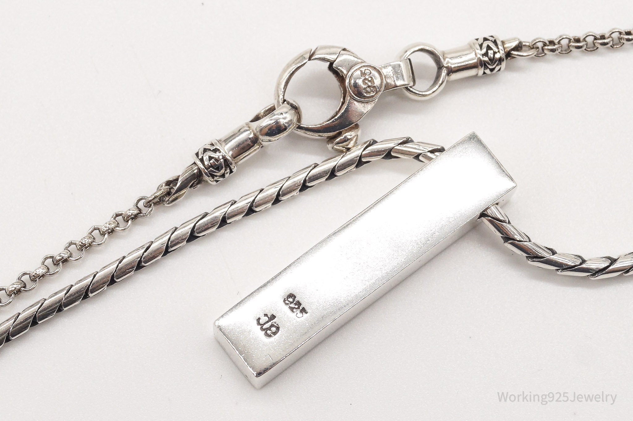 Vintage Bali Style Chain Sterling Silver Necklace | Jewelry > Necklaces > Pendants | Wiccan Center