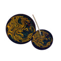 Round Wooden Incense Burner (4 in.) - Dragon | | Wiccan Center