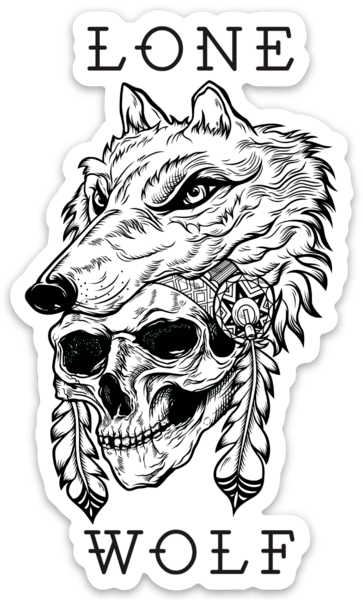 Lone Wolf Decal | | Wiccan Center