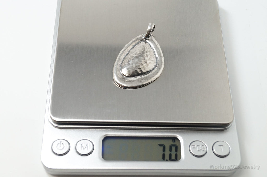 Large Retired Silpada Hammered Sterling Silver Necklace Pendant | Jewelry > Necklaces > Pendants | Wiccan Center
