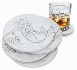 Mermaid Drink Coasters | drink coasters | Wiccan Center