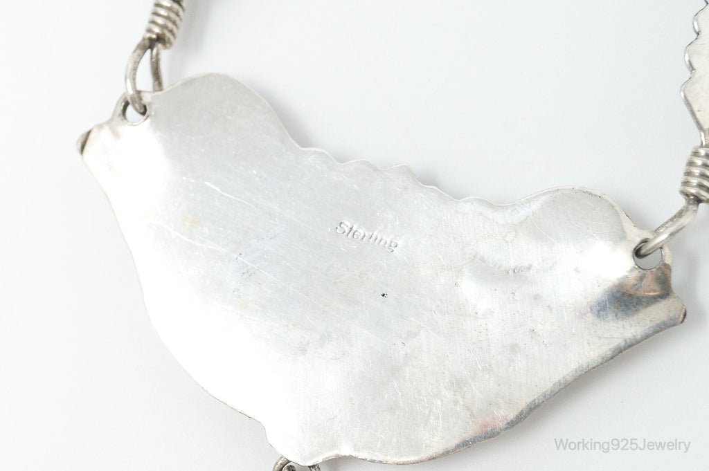 Vintage Native America Pink Mother Of Pearl Sterling Silver Necklace | Jewelry > Necklaces > Pendants | Wiccan Center