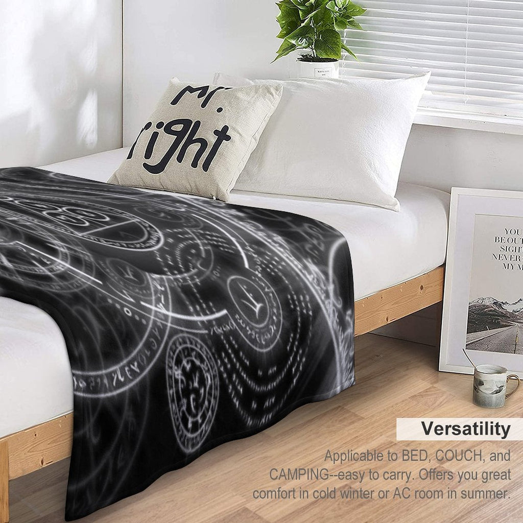 Viking Runes Travel-friendly Throw Blanket