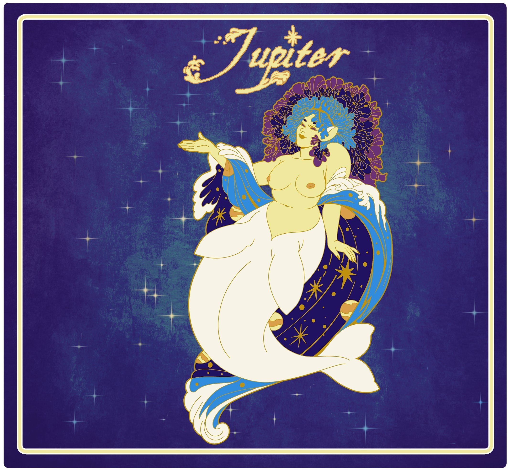 Enamel Pin - Jupiter Celestial Mermaid