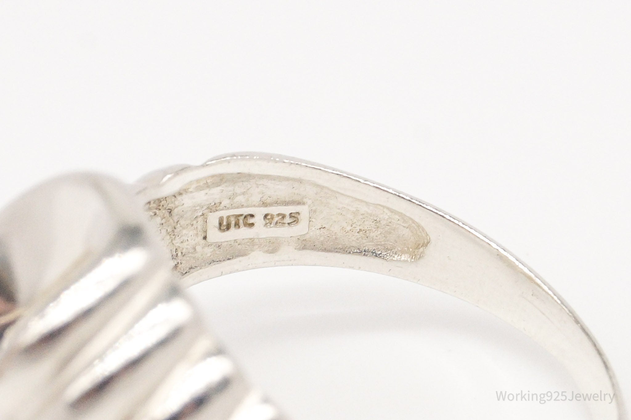 Vintage Modernist Sterling Silver Ring - Size 11.75 | Jewelry > Rings | Wiccan Center