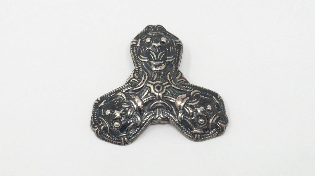 David Andersen Norway Viking Saga Trefoil Beast Sterling Silver Necklace Pendant | Jewelry > Necklaces > Pendants | Wiccan Center