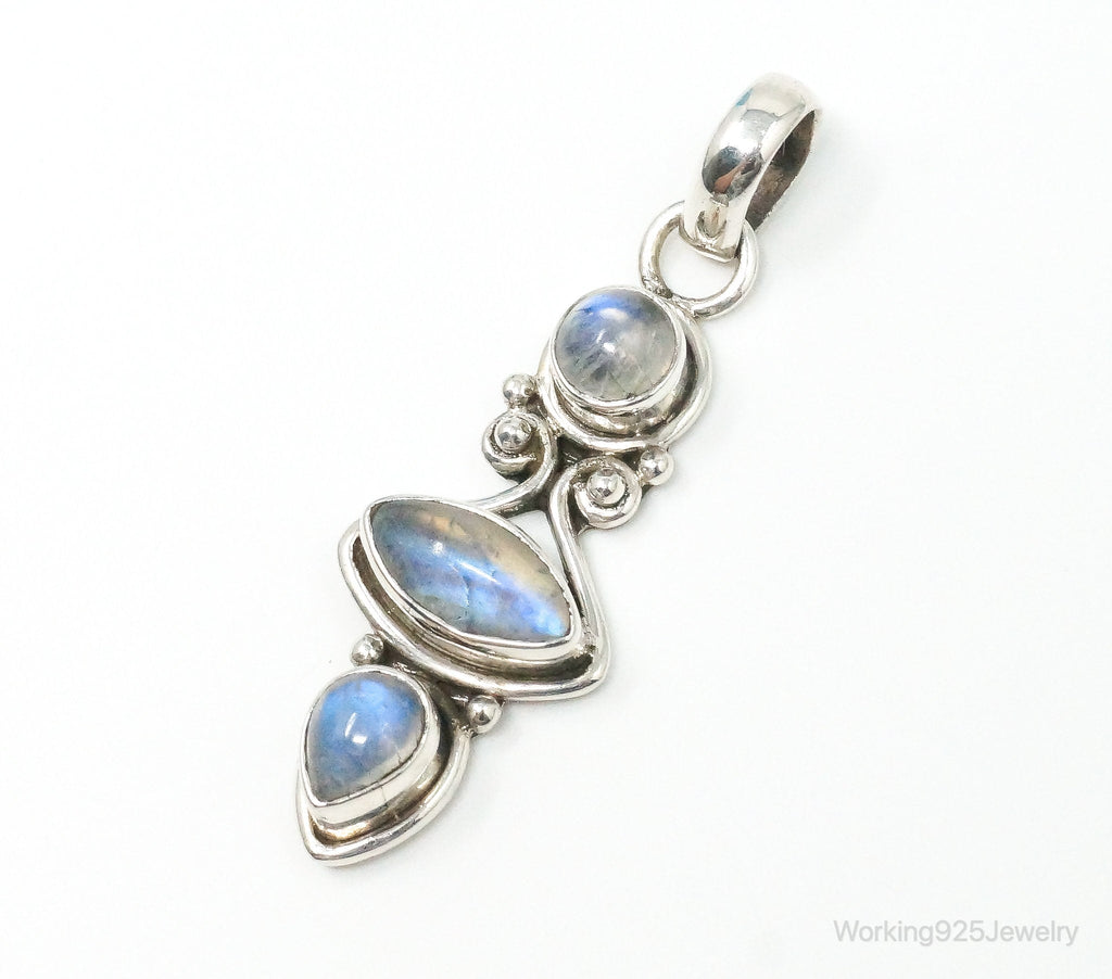 Large Vintage Moonstone Sterling Silver Necklace Pendant | Jewelry > Necklaces > Pendants | Wiccan Center