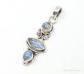 Large Vintage Moonstone Sterling Silver Necklace Pendant | Jewelry > Necklaces > Pendants | Wiccan Center