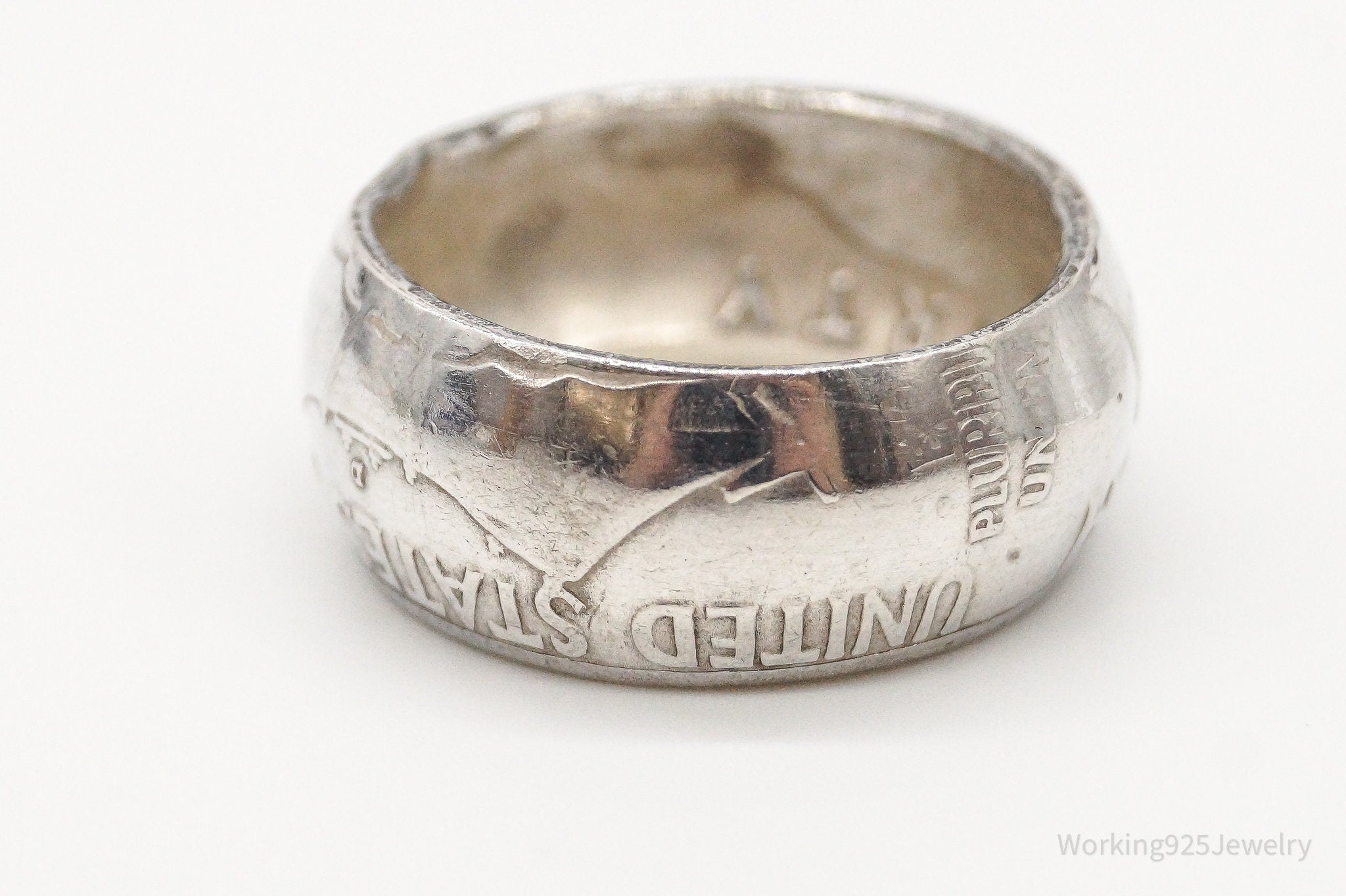 Vintage 1960 Half Dollar Silver Ring - Size 7 | Jewelry > Rings | Wiccan Center