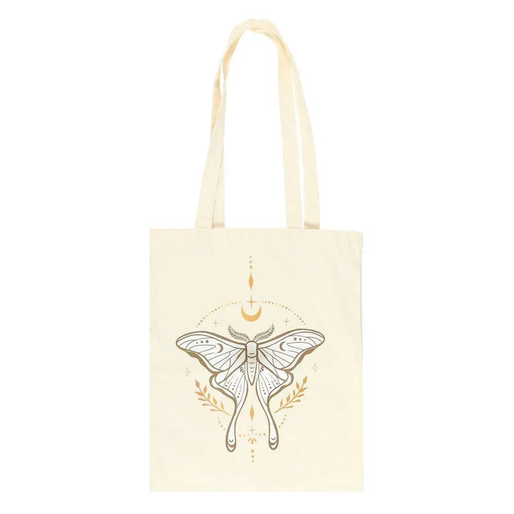 Light Luna Moth Tote Bag | Accessories | Wiccan Center