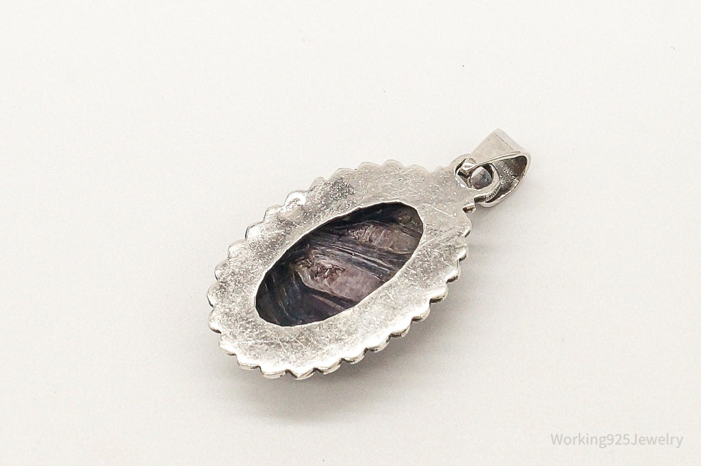 Vintage Large Jasper Sterling Silver Necklace Pendant | Jewelry > Necklaces > Pendants | Wiccan Center