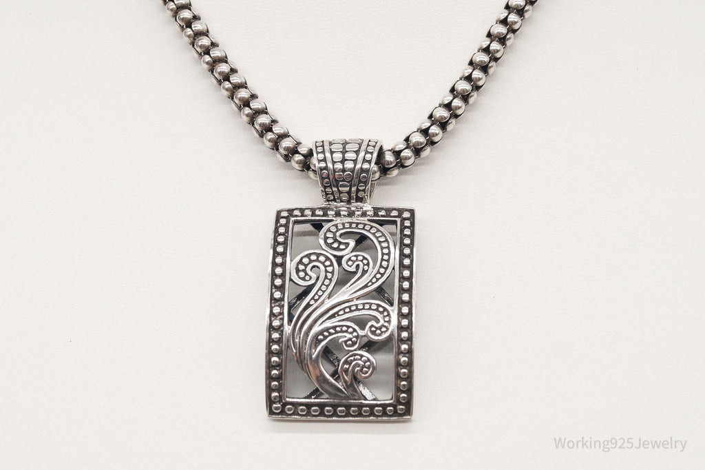 Designer Silpada Art Deco Sterling Silver Necklace | Jewelry > Necklaces > Pendants | Wiccan Center