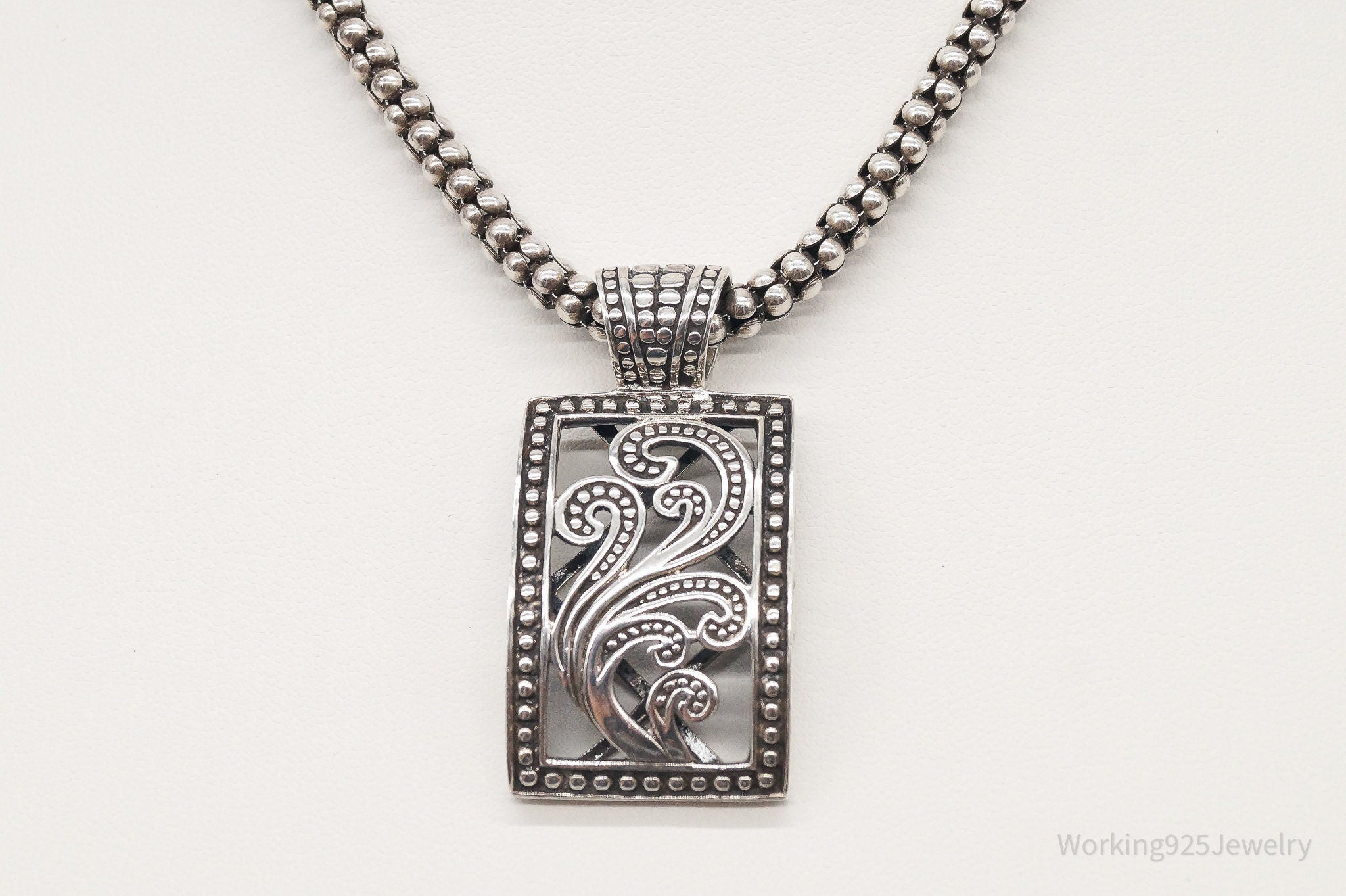 Designer Silpada Art Deco Sterling Silver Necklace | Jewelry > Necklaces > Pendants | Wiccan Center