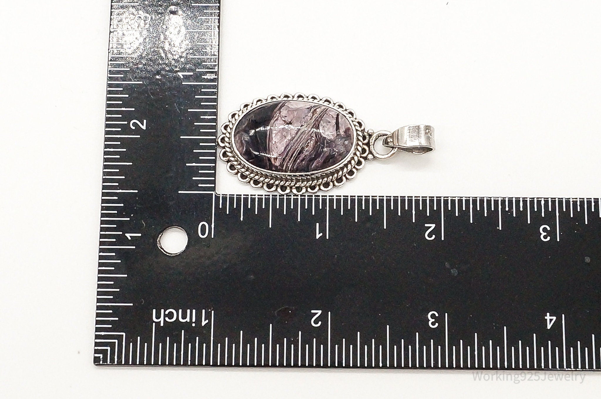 Vintage Large Jasper Sterling Silver Necklace Pendant | Jewelry > Necklaces > Pendants | Wiccan Center