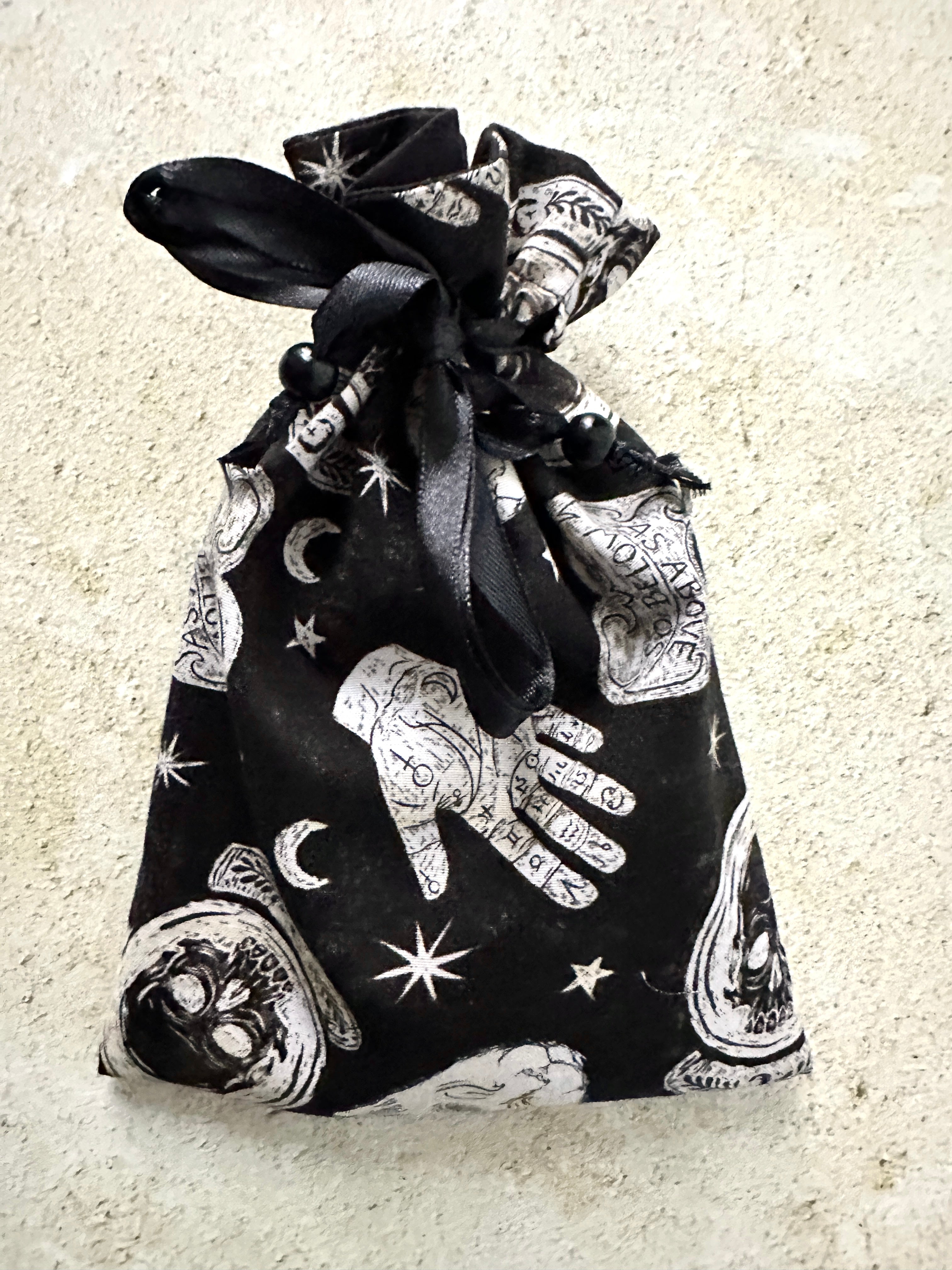 Witchy Tarot Card Bag, Ouija Drawstring Bag