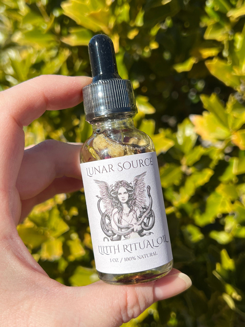 Lilith Ritual Oil | Body Perfume Witchcraft Pagan Witch Herbal Intention Dark Moon Goddess Temptress Spell Altar Devotee Invocation Offering | | Wiccan Center