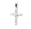 Vintage Cubic Zirconia Cross Sterling Silver Necklace Pendant | Jewelry > Necklaces > Pendants | Wiccan Center