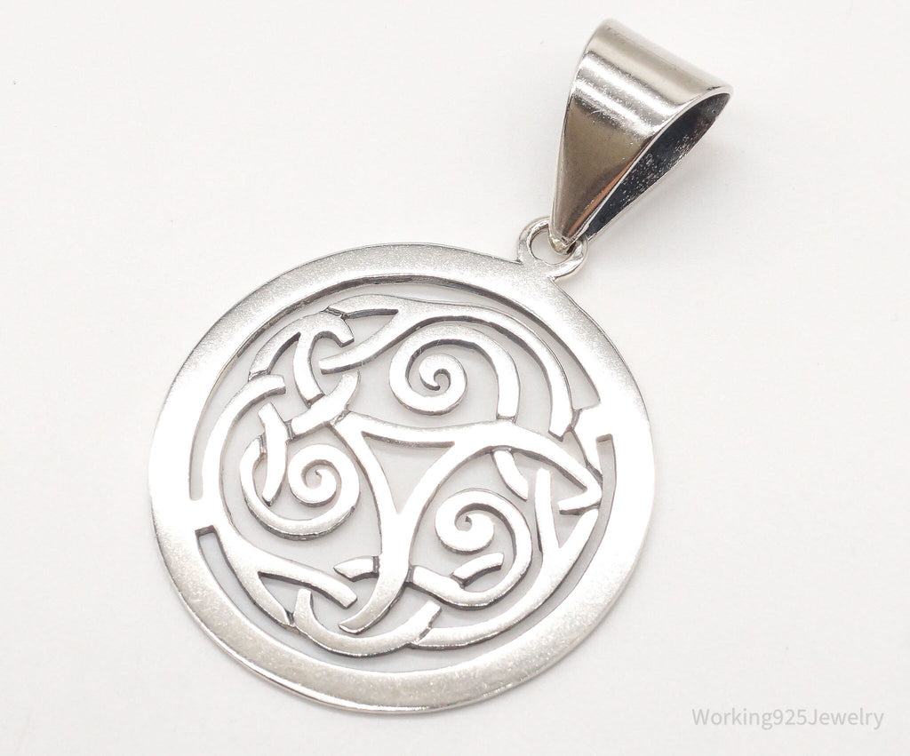 Vintage Retired Silpada Celtic Triskele Knot Sterling Silver Pendant | Jewelry > Necklaces > Pendants | Wiccan Center