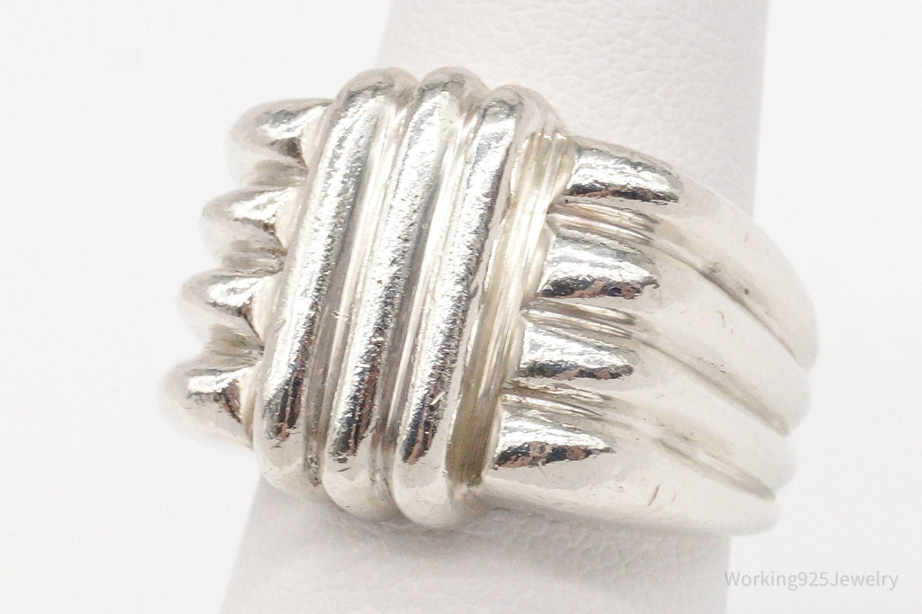 Vintage Rare Bayanihan Modernist Sterling Silver Ring - Size 6.25 | Jewelry > Rings | Wiccan Center