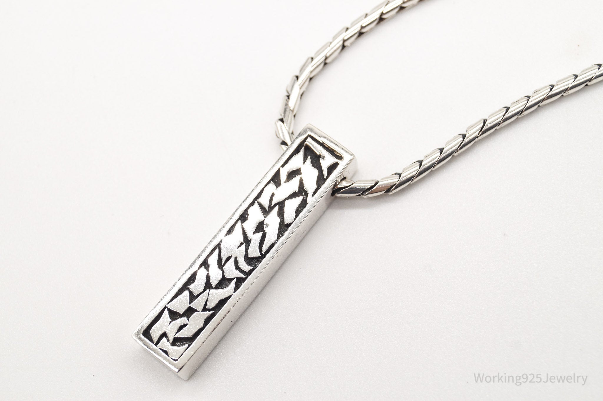 Vintage Bali Style Chain Sterling Silver Necklace | Jewelry > Necklaces > Pendants | Wiccan Center