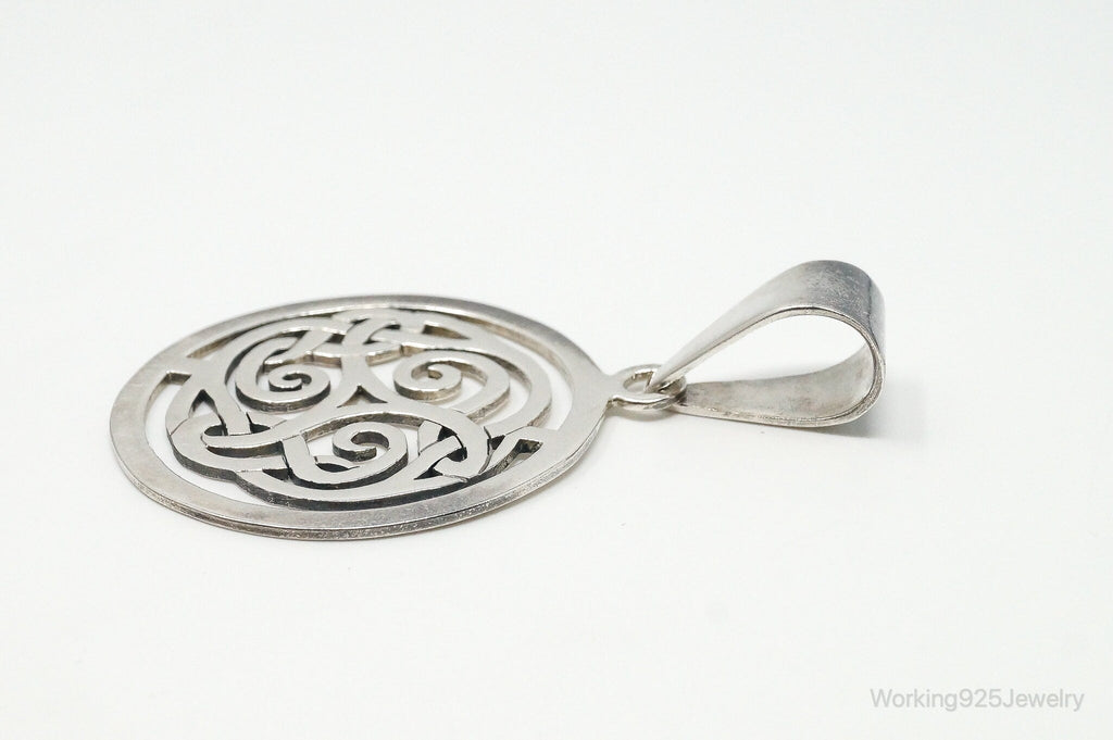 Vintage Retired Silpada Celtic Triskele Knot Sterling Silver Necklace Pendant | Jewelry > Necklaces > Pendants | Wiccan Center
