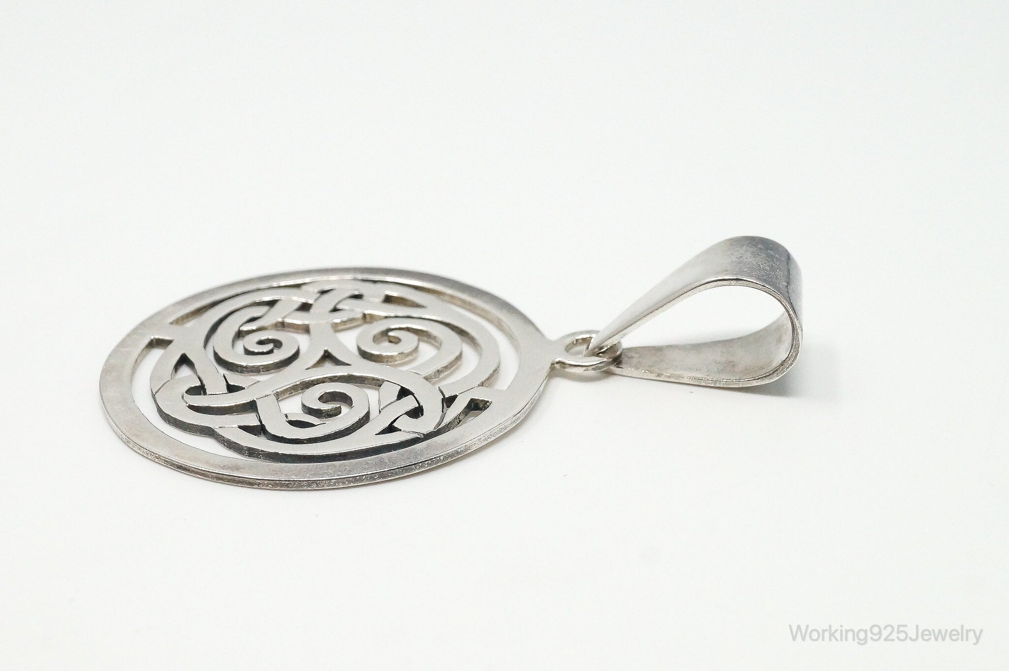 Vintage Retired Silpada Celtic Triskele Knot Sterling Silver Necklace Pendant | Jewelry > Necklaces > Pendants | Wiccan Center