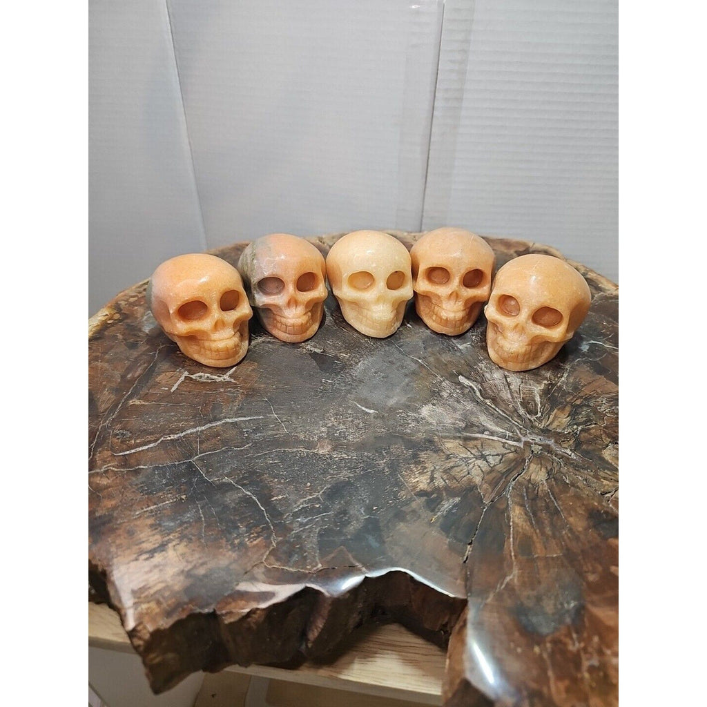 Natural Sunstone Quartz Crystal Skull Carving — Brazil | CrystalCloud Company | Crystal Carvings & Skulls | Wiccan Center