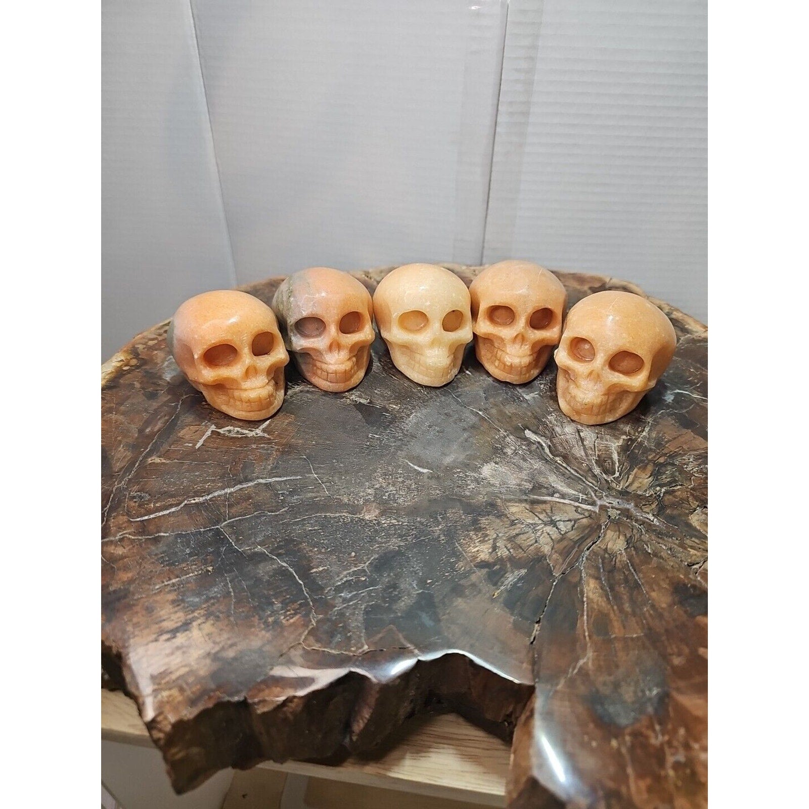 Natural Sunstone Quartz Crystal Skull Carving — Brazil | CrystalCloud Company | Crystal Carvings & Skulls | Wiccan Center
