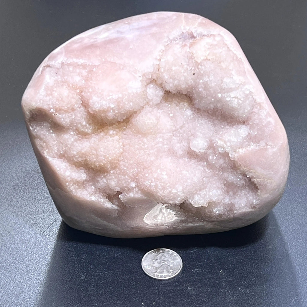 Large Pink Amethyst Druzy Crystal Cluster Standing Freeform Select Polished Carving | Home & Living > Home Decor > Home Accents > Rocks & Geodes | Wiccan Center