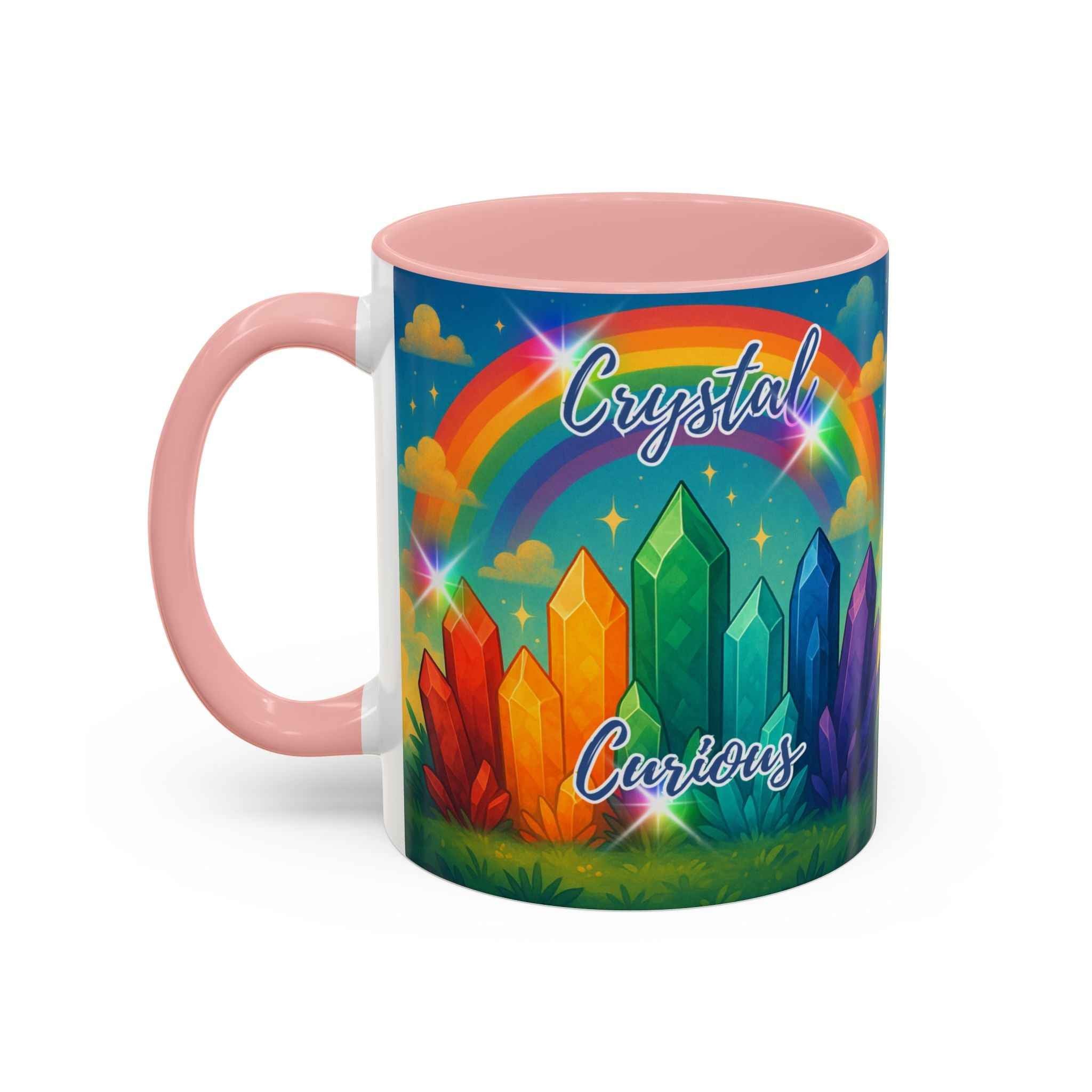 Coffee Mug - Rainbow Crystal Curious | Mug | Wiccan Center