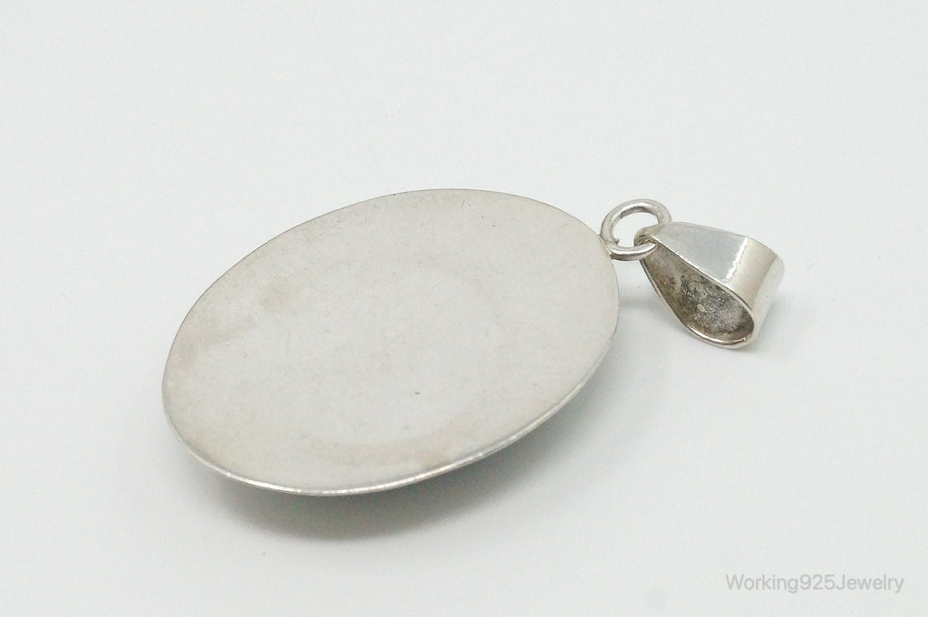Vintage Large Hematite Sterling Silver Pendant | Jewelry > Necklaces > Pendants | Wiccan Center