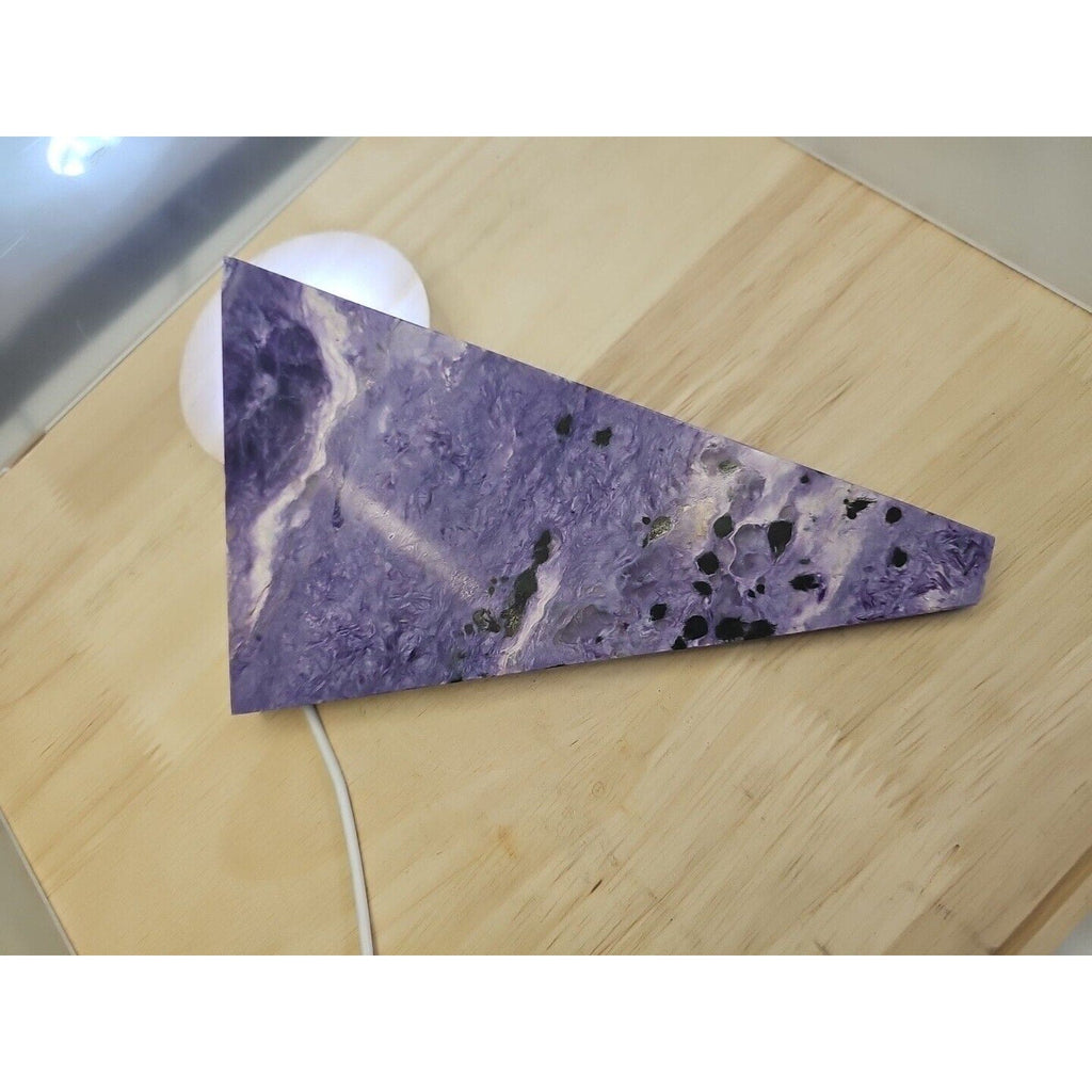 Rare Purple Charoite Crystal Slices — 300g from Russia | CrystalCloud Company | Mineral Specimens | Wiccan Center
