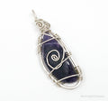 Vintage Large Amethyst Sterling Silver Necklace Pendant | Jewelry > Necklaces > Pendants | Wiccan Center