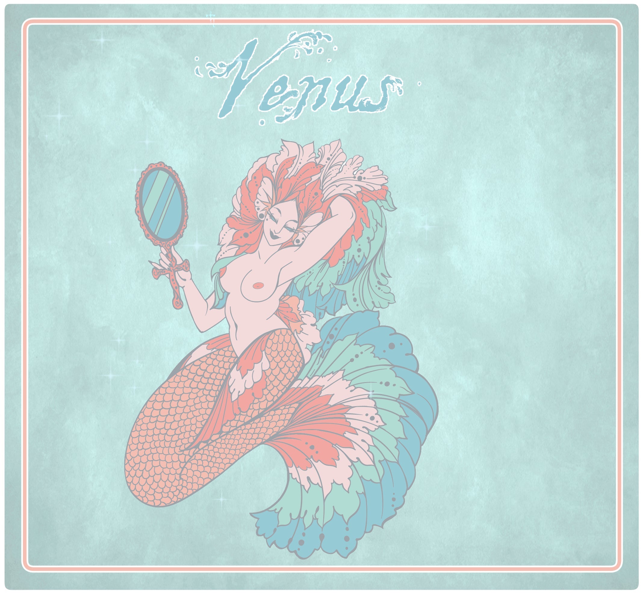 Enamel Pin - Venus Celestial Mermaid