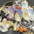 Clearance Sale Assorted Crystal Pendant Mystery Mix (10 pcs) Gift Set Wholesale Gemstone Jewelry Necklace | Retail Pendants | Wiccan Center