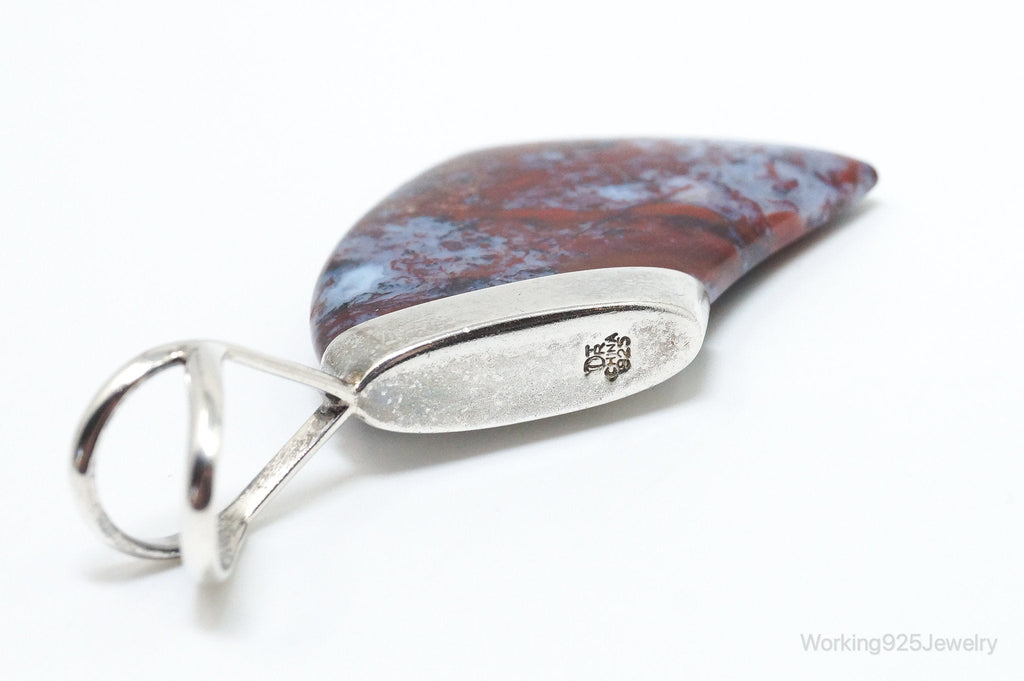 Large Designer Desert Rose Trading Co Ocean Jasper Sterling Silver Pendant | Jewelry > Necklaces > Pendants | Wiccan Center