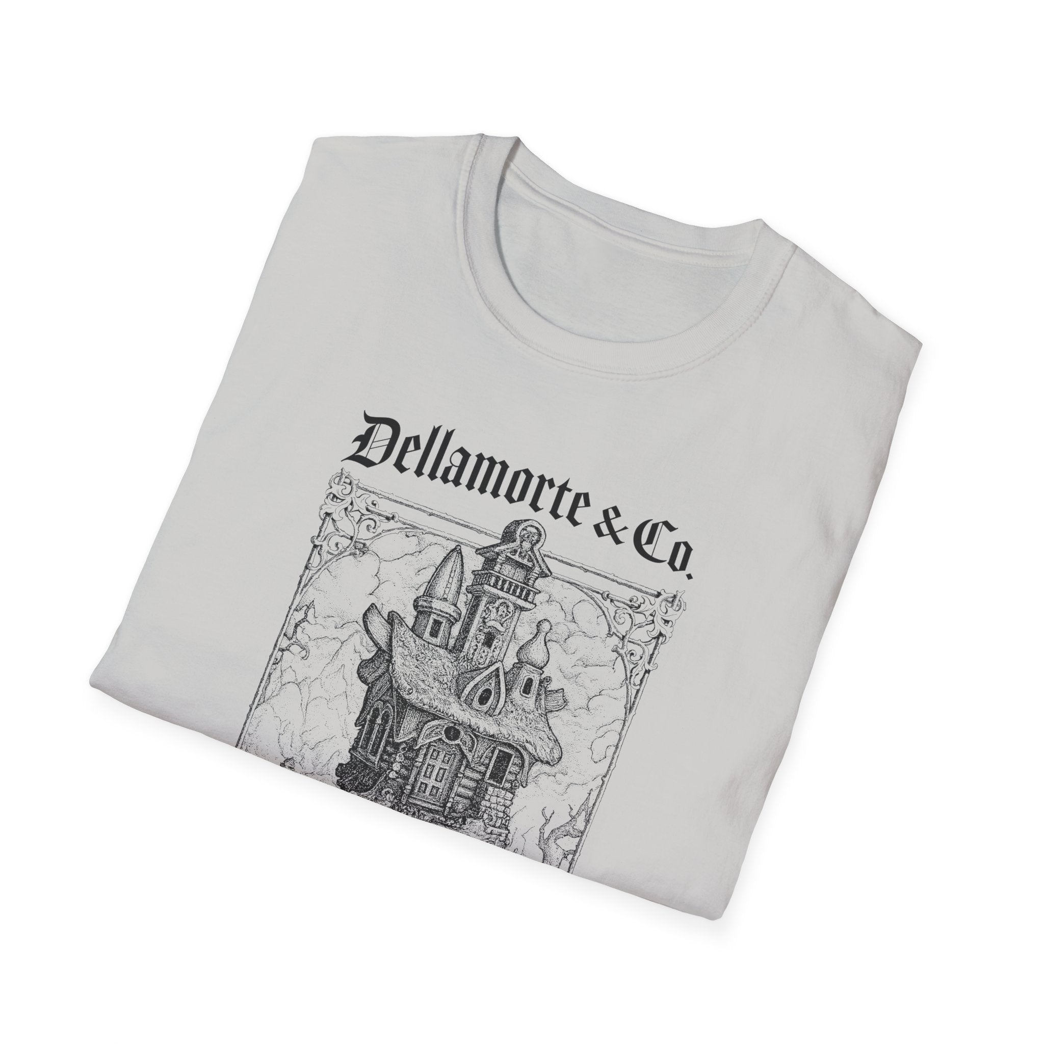 Baba Yaga Hut Shirt | Slavic Folklore Witch House Tee by Dellamorte Art | Chicken-Leg Hut T-Shirt | Dark Fairytale Gothic Apparel