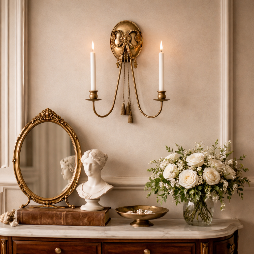 VINTAGE WALL SCONCE CANDLE HOLDER | P | Wiccan Center